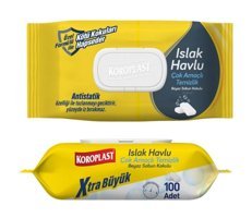 Koroplast Antistatik Beyaz Sabun Kokulu 100 Yaprak Islak Mendil