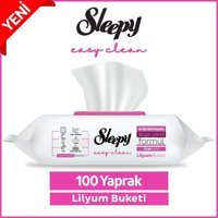 Sleepy Easy Clean Lilyum Buketi 100 Yaprak Yüzey Temizleme Mendili