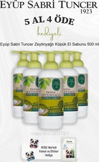 Eyüp Sabri Tuncer Zeytinyağlı Alkolsüz 5'li Sıvı Sabun 500 ml