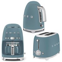 Smeg 50's Style 3 Parça Elektronik Çeyiz Seti Mavi