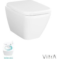 Vitra İntegra Square 54 cm Seramik Kanalsız Alttan Çıkışlı Asma Klozet Beyaz