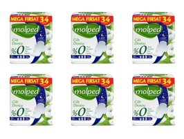 Molped Pure & Soft İnce 34'lü Hijyenik Ped 6 Adet