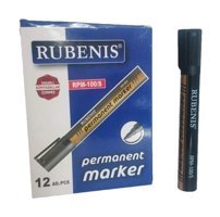 Rubenis 100s Tekli Standart Silinebilir Siyah Tahta Kalemi
