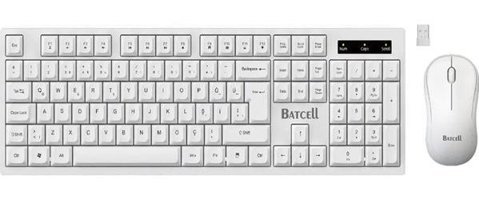 Batcell MK-113 Sessiz Kablosuz Klavye Mouse Seti