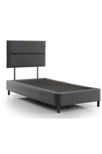 Brz Sleep 160x200 cm Başlıklı Tek Kişilik Baza Gri