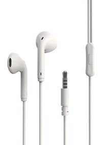 Zore ER06 Silikonsuz Mikrofonlu 3.5 mm Jak Beyaz Kablolu Kulaklık