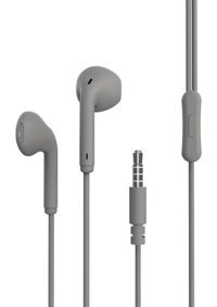 Zore ER06 Silikonsuz Mikrofonlu 3.5 mm Jak Gri Kablolu Kulaklık