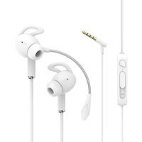 Zore AK-P9 Silikonlu Mikrofonlu 3.5 mm Jak Beyaz Kablolu Kulaklık