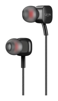 Linktech H15 Silikonlu Mikrofonlu 3.5 mm Jak Siyah Kablolu Kulaklık