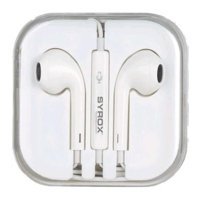Syrox K12 Silikonsuz Mikrofonlu 3.5 mm Jak Beyaz Kablolu Kulaklık