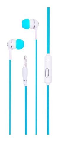 Syrox SYX-K7 Silikonlu Mikrofonlu 3.5 mm Jak Mavi Kablolu Kulaklık
