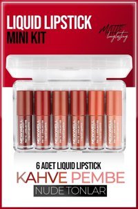 New Well Matte Longstaying Mini Kit Likit Ruj 6 Adet