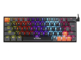 Torima TK-06 Türkçe Q RGB Blue Kablolu Siyah Mekanik Gaming Klavye