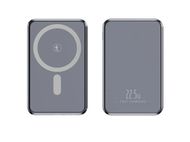 Suni̇x PB-54 5000 mAh Hızlı Şarj Mıknatıslı Kablosuz Powerbank Titanyum