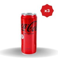 Coca Cola Zero Kutu Kola 3x330 ml