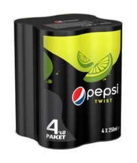 Pepsi Twist Kutu Kola 4x250 ml