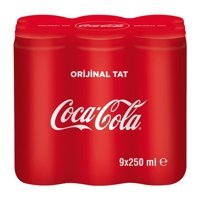 Coca Cola Kutu Kola 9x250 ml