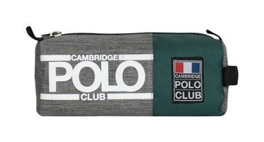 Cambridge Polo Club Yeşil Düz Bez Bölmeli Tek Gözlü Dikdörtgen Cüzdan Kalemlik