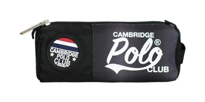 Cambridge Polo Club Siyah Düz Bez Tek Gözlü Dikdörtgen Cüzdan Kalemlik