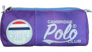 Cambridge Polo Club Mor Düz Tek Gözlü Yuvarlak Cüzdan Kalemlik