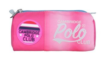 Cambridge Polo Club Pembe Bez Tek Gözlü Baskılı Silindir Cüzdan Kalemlik