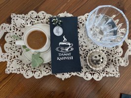 Kidspartim Damat Kahvesi Desenli Kağıt Peçete 1'li