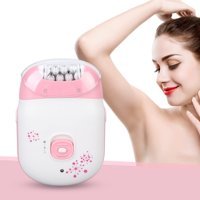 Yuyte Yüz Genital Bölge Tüm Vücut Bıyık Koltuk Altı Sakal Bacak için Kuru Mini Epilasyon Aleti Pembe