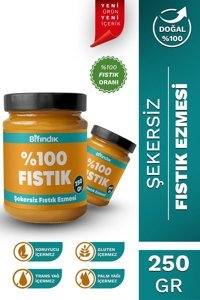 Bi Fındık Şekersiz Fıstık Ezmesi 250 gr