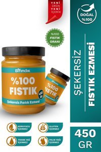 Bi Fındık Şekersiz Fıstık Ezmesi 450 gr