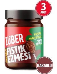 Züber Kakaolu Fıstık Ezmesi 3x315 gr
