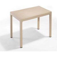 Xsay Confort Dikdörtgen Rattan 90x150 cm Krem Bahçe Masası