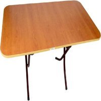 Xsay Katlanabilir Dikdörtgen Ahşap 50x80 cm Kahverengi Bahçe Masası
