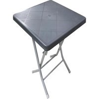 Xsay Florya Katlanabilir Kare Plastik 80x80 cm Gri Bahçe Masası