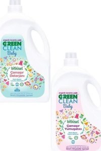 U Green Clean Baby 2.75 lt Sıvı Çamaşır Deterjan + U Green Clean Baby 2.75 lt Yumuşatıcı