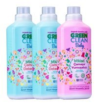 U Green Clean Baby 2x1 lt Sıvı Çamaşır Deterjan + U Green Clean Baby 1 lt Yumuşatıcı