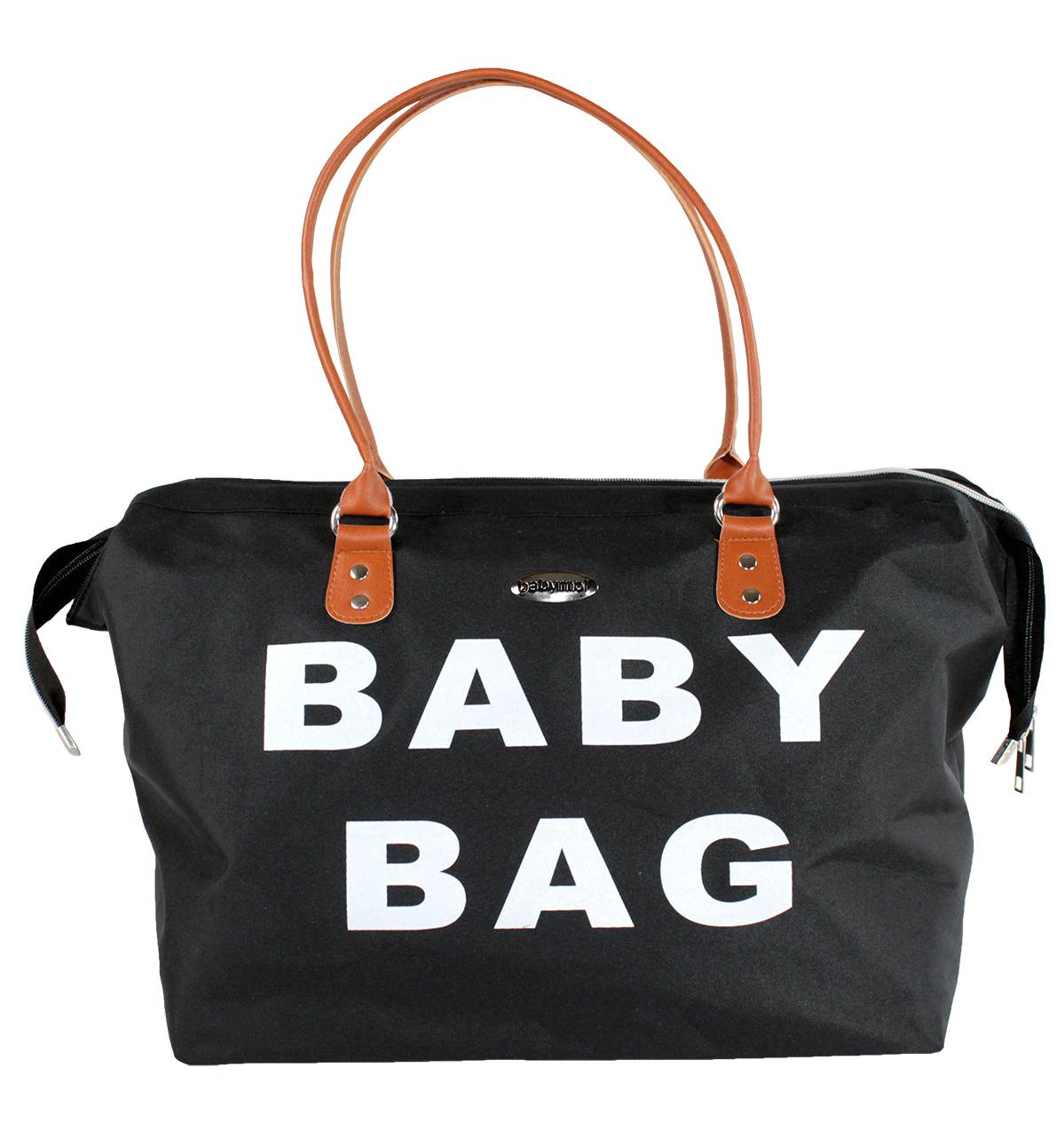 Babymol Baby Bag Su Geçirmez Paraşutsoft Bebek Omuz Çantası Siyah