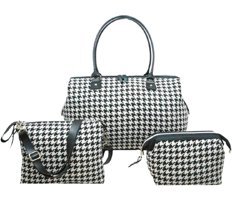 Babysi Mommy Bag 3'lü Su Geçirmez Paraşutsoft Bebek Omuz Çantası Siyah