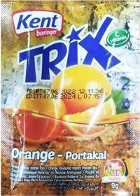 Kent Trix Portakal Aromalı İçecek Tozu 24x9 gr