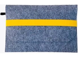 Handmadex 16 inç Polyester Kılıf Laptop Çantası Gri