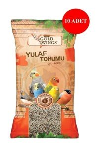 Gold Wings Soft Kabuklu Yulaf Tohumu Vitaminli Standart Kuş Yemi 10 x 300 gr