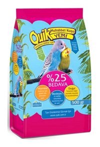 Quik Kabuklu Karışık Vitaminli Yavru - Yetişkin Kuş Yemi 500 gr