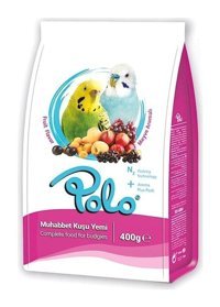 Polo Kabuklu Meyveli Vitaminli yetişkin Kuş Yemi 400 gr