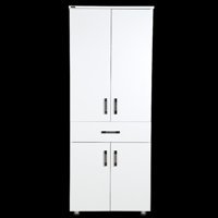 Bengi Ticaret 12685 4 Kapaklı 5 Raflı Çok Amaçlı Dolap Beyaz 180x56x35 cm