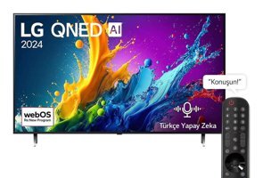Lg 75QNED80T6A 75 inç 4K Ultra HD 190 Ekran Flat Uydu Alıcılı Smart QNED Webos Televizyon