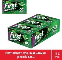 First Infinity Yeşil Naneli Şekersiz Sakız 12 Adet