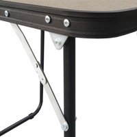 Milina Outdoor 70 cm x 50 cm Dikdörtgen Mdf Kahverengi Kamp Masası