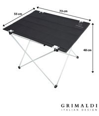 Moblyon 73 cm x 55 cm Çantalı Dikdörtgen Kumaş Siyah Kamp Masası