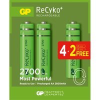 GP 1.5 V 2600 mAh Ni-Mh AA / Kalem Şarjlı Pil 6'lı
