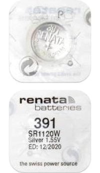 Renata 391 1.55 V Düğme Pil Tekli