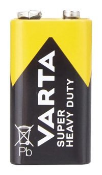 Varta 9 V Çinko Kare Pil Tekli